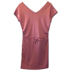 Patagonia Organic Cotton Roaming Dress Women’s Medium Light Star Pink Cut Out